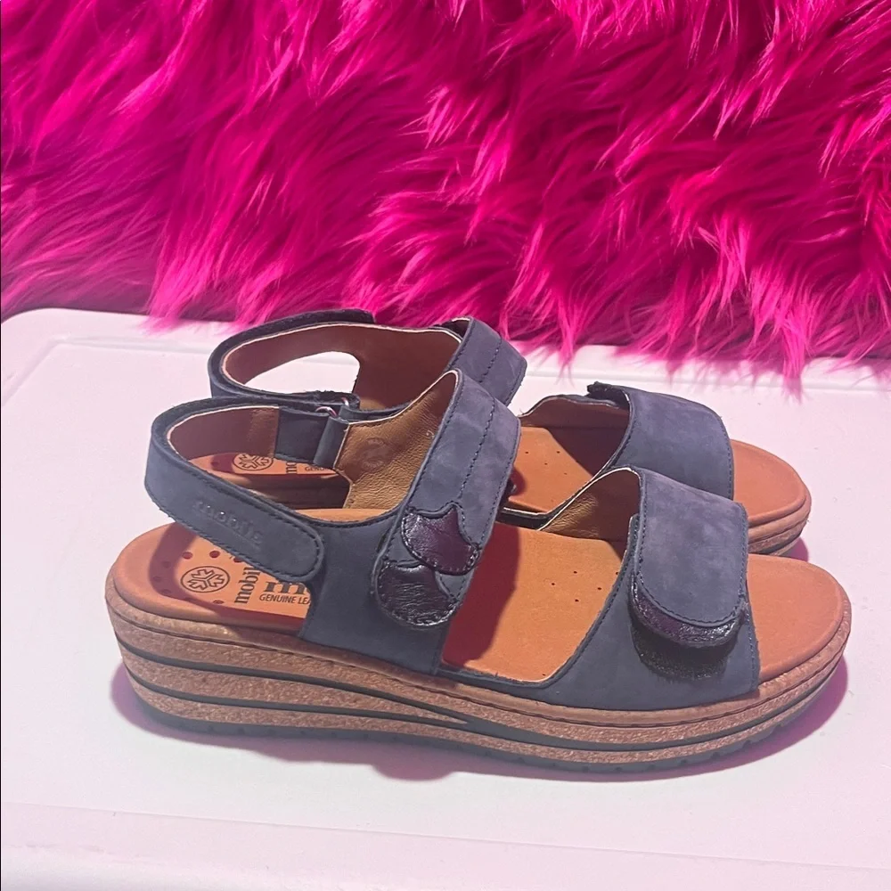 Ladies MOBILS Blue Sandals